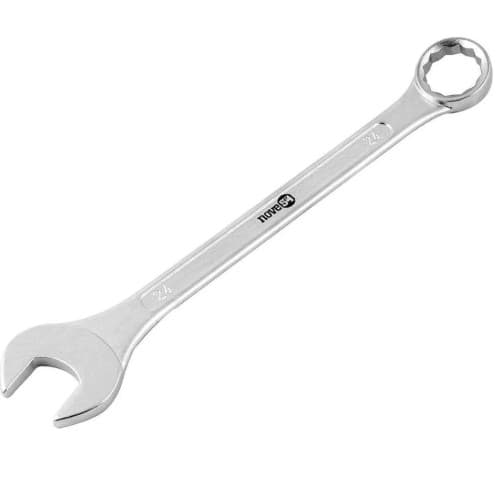 Chave combinada medidas 6 a 24 mm - Individual - Aço Carbono - Acabamento cromado fosco