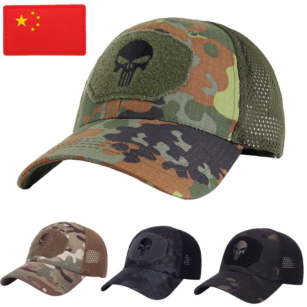 Boné camuflado boné de beisebol ao ar livre militar camuflagem MC treinamento tático boné forças especiais respirável ch