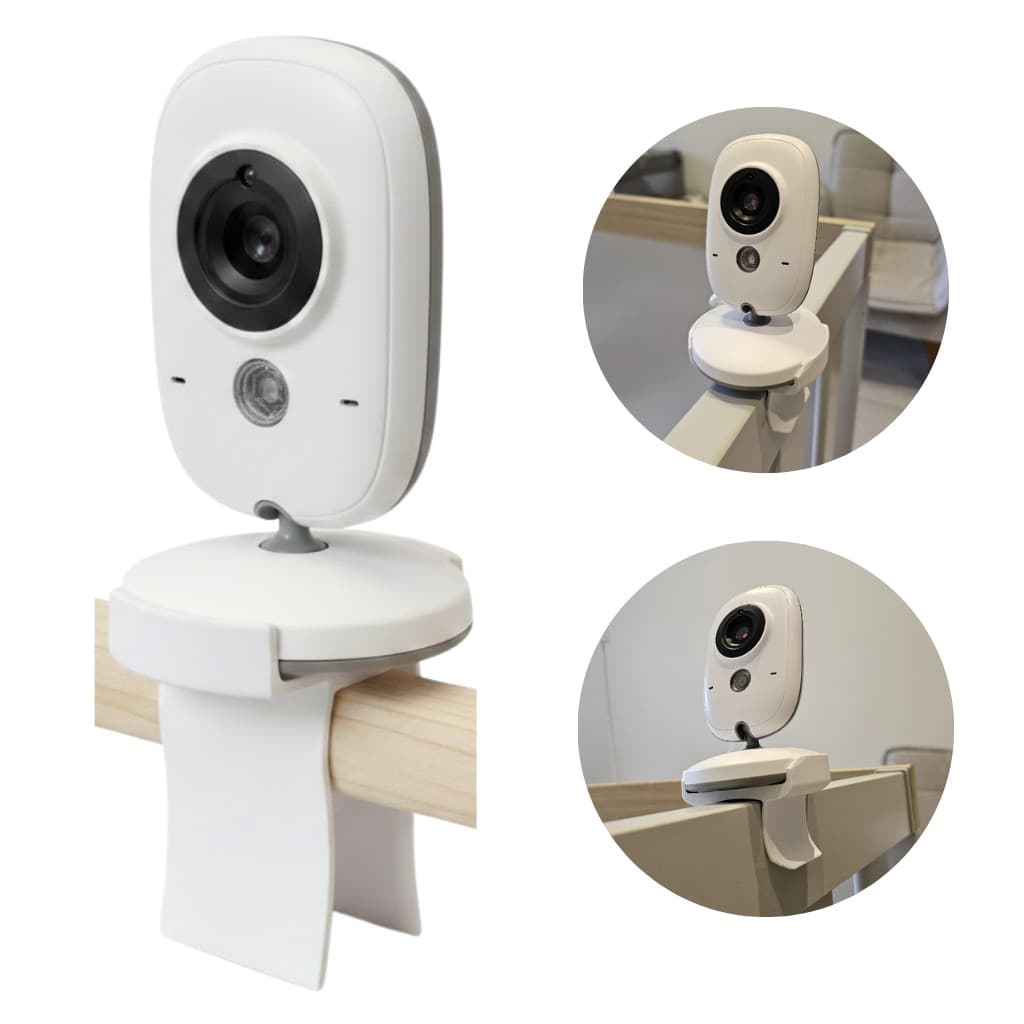 Suporte para Babá Eletrônica Berço Universal Ajustável Flexível Seguro Fácil Instalar