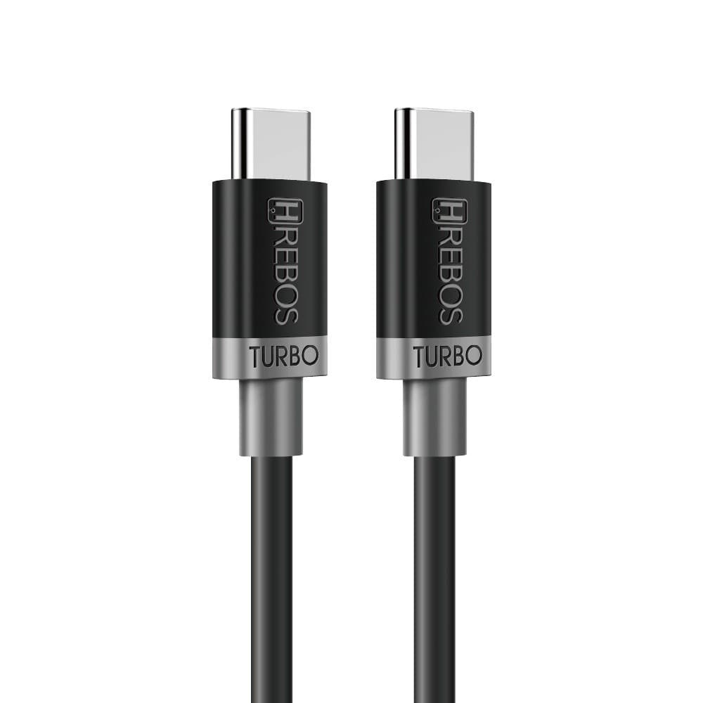 Cabo Turbo Black Cloud 1/2 Metro 60W Potência Type C x Type-C