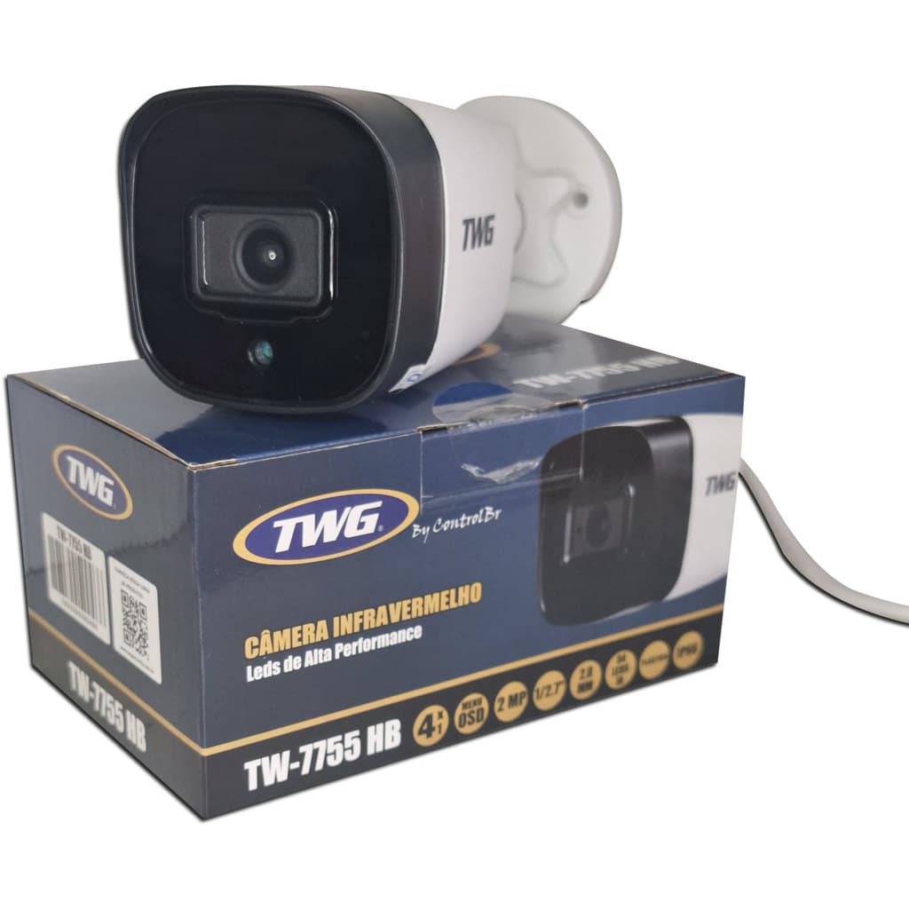Câmera de Segurança Bullet TWG TW-7755 2MP CFTV 4x1 – Vigilância com Alta Definição