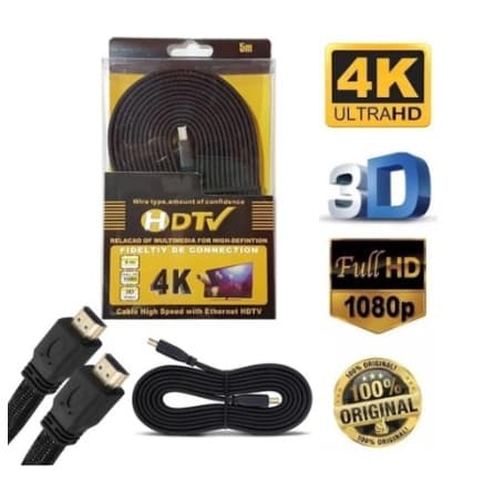 Cabo HDTV 4K 3.0 Ultra HD 2, 3, 5 METROS