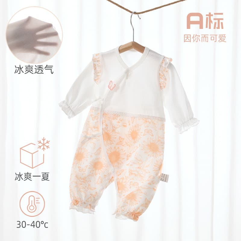 Bebê bebê borboleta roupas de gelo oxigênio algodão macacão do bebê recém-nascido roupas do bebê verão recém-nascido bor