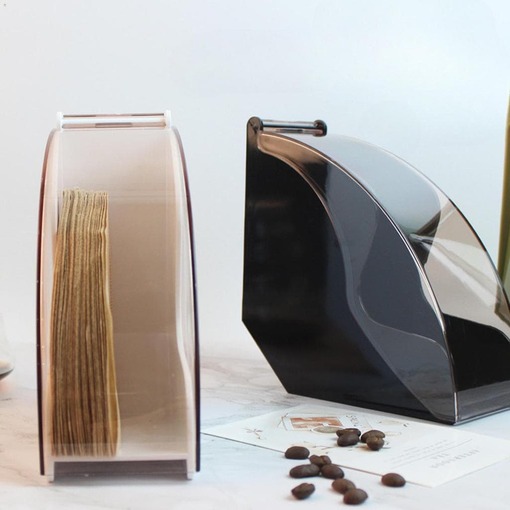 Suporte Para Filtro De Café , Armazenamento De À Prova De Poeira E Umidade , Dispensador De Papel Filtros V60 Cone