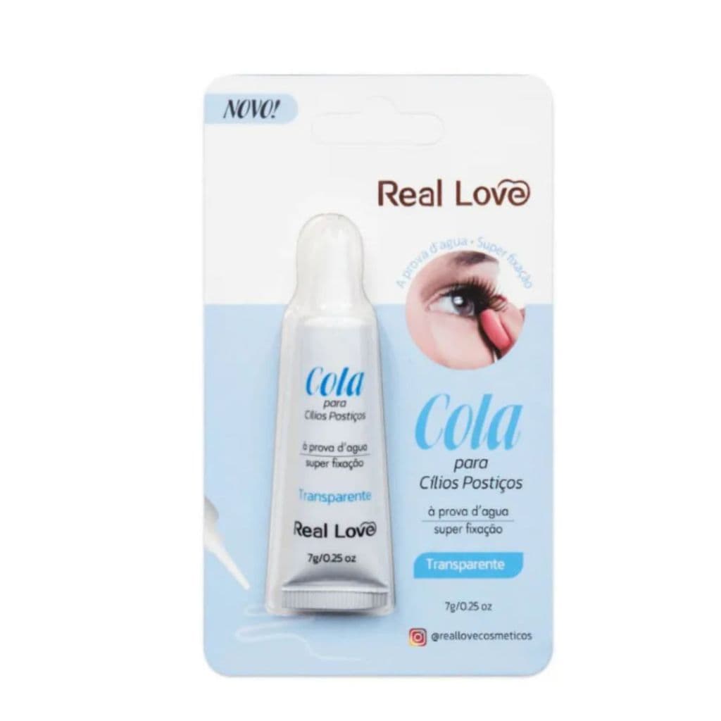 Cola para Cílios Postiços à Prova D'água Transparente - Real Love