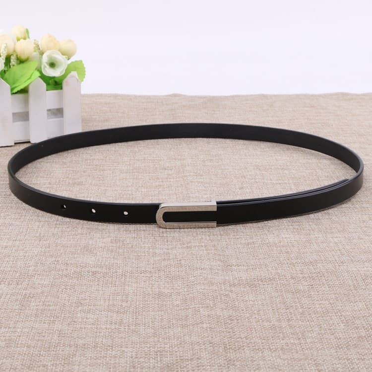 Cinto fino feminino vestido decorativo couro genuíno pequeno cinto feminino versão coreana simples All-Match estudante c