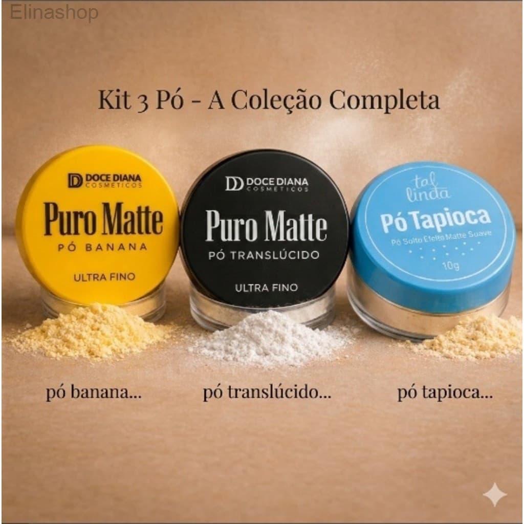 Kit 3 Pós Faciais – Banana + Translúcido + Tapioca2KPS