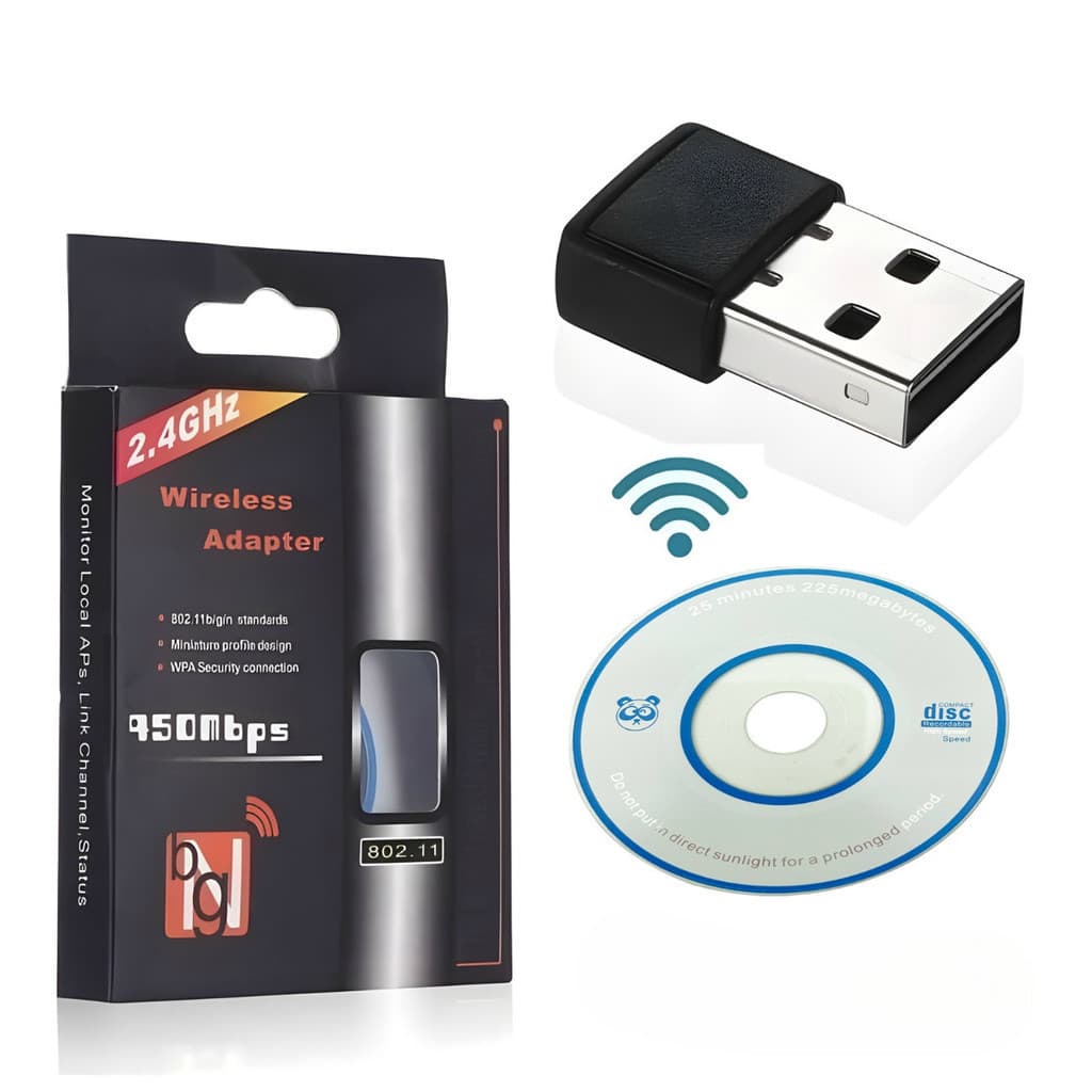 Adaptador Wifi 950mbps 2.4GHz para Computador PC Notebook