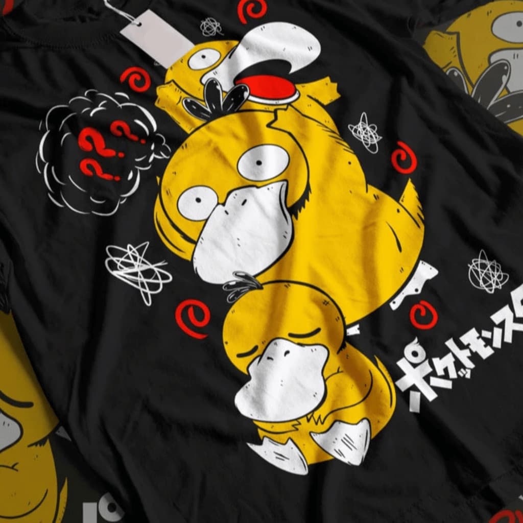 Camiseta Psyduck Distracted Pokémon Unissex 100% Algodão Tendência Geek