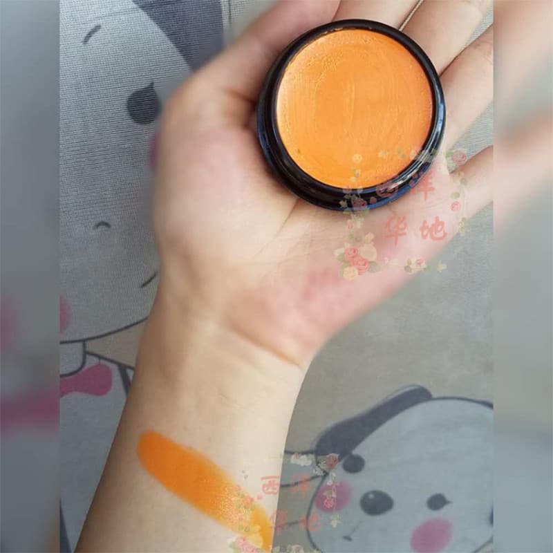 Olheiras são todos os medos corretivo laranja ~ paleta de corretivo monocromático girando cor cor correção tom de pele c