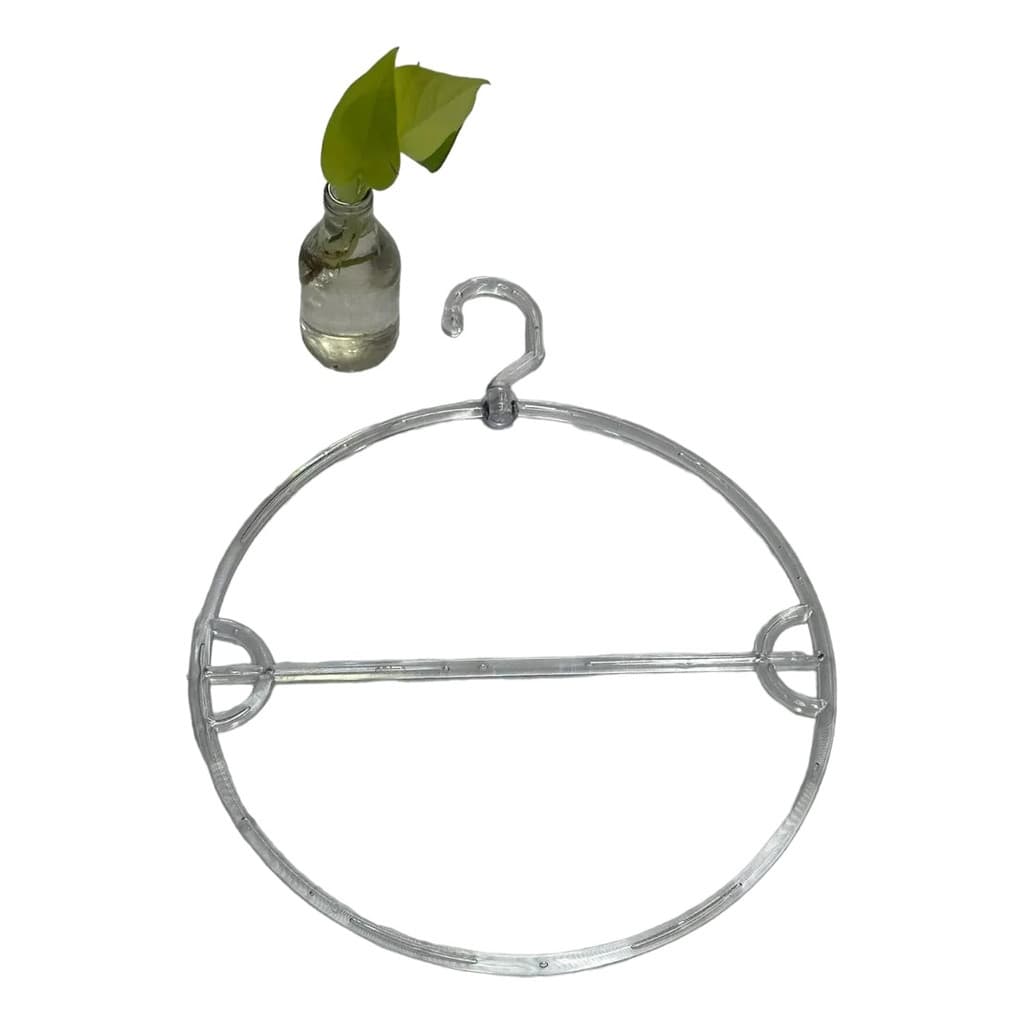 Cabide Redondo Acrílico Transparente (kit Com 10 Unidades)