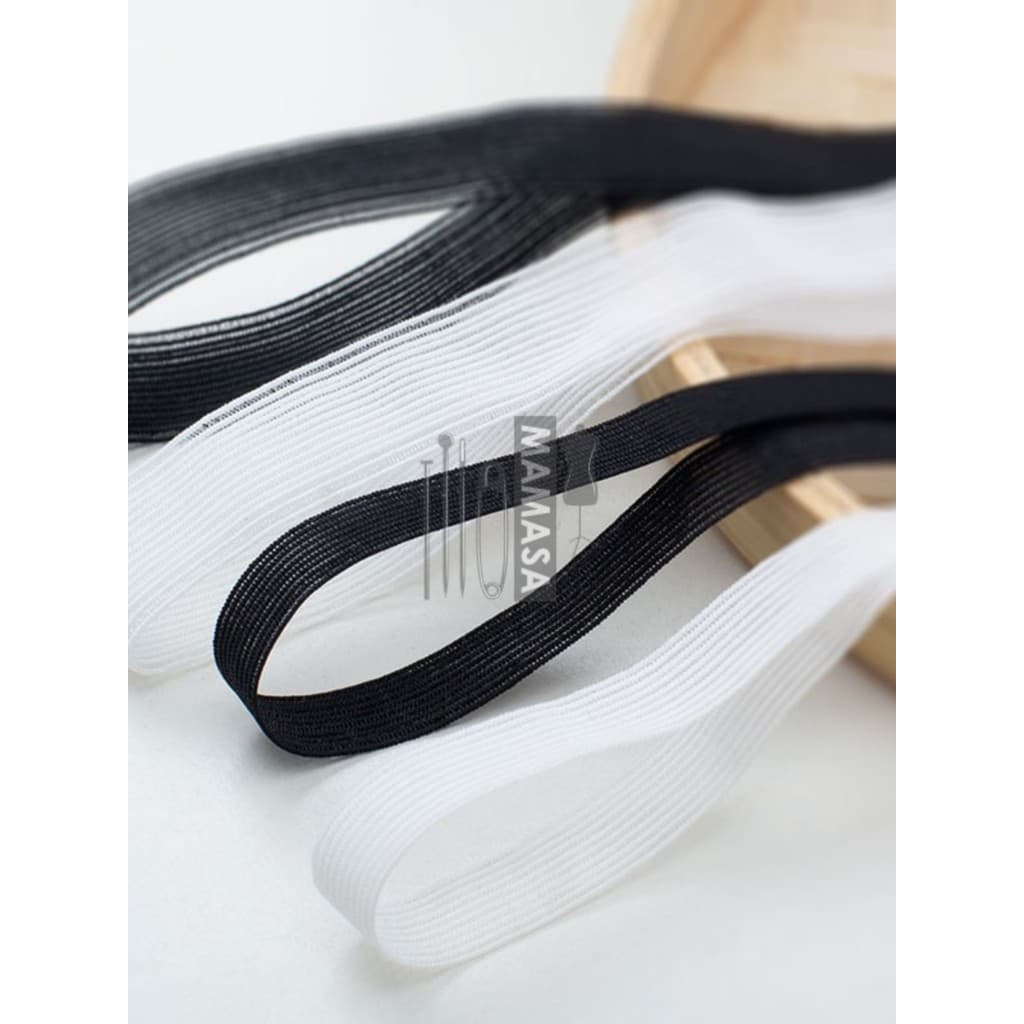 Alta qualidade preto branco listrado peixe seda elástico rendas DIY acessórios roupas artesanais roupa interior acessóri