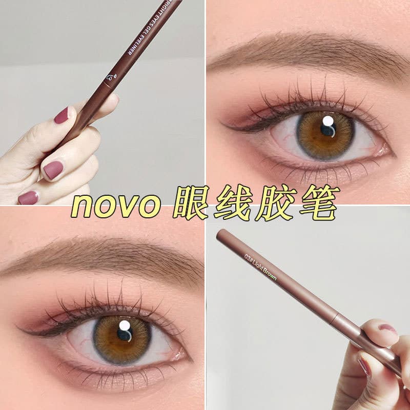 Nova cor delineador Gel caneta deitado bicho da seda caneta de longa duração à prova dwaterproof água não-manchas tipo l