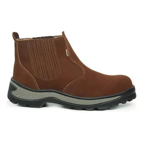 Bota Botina Coturno Masculina Couro Nobuck F1000 Coturno masculino