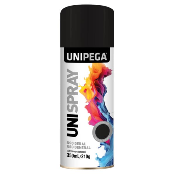 Tinta Spray Madeira Metal Automotivo Plástico Uso Geral 350ml Unipega