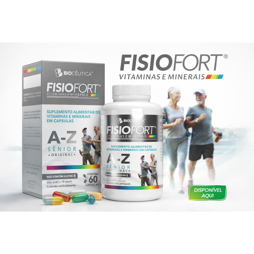 Fisiofort Sênior A-Z 60 Cápsulas – Suplemento Alimentar Completo para Idosos