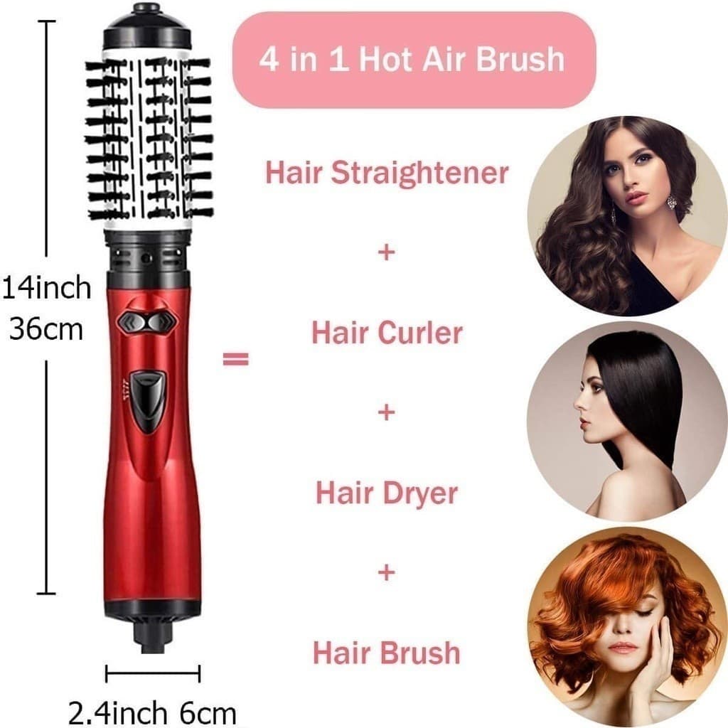 2 em 1: Secador de Cabelo Profissional + Escova Rotativa Elétrica – Finalização Rápida sem Danos
