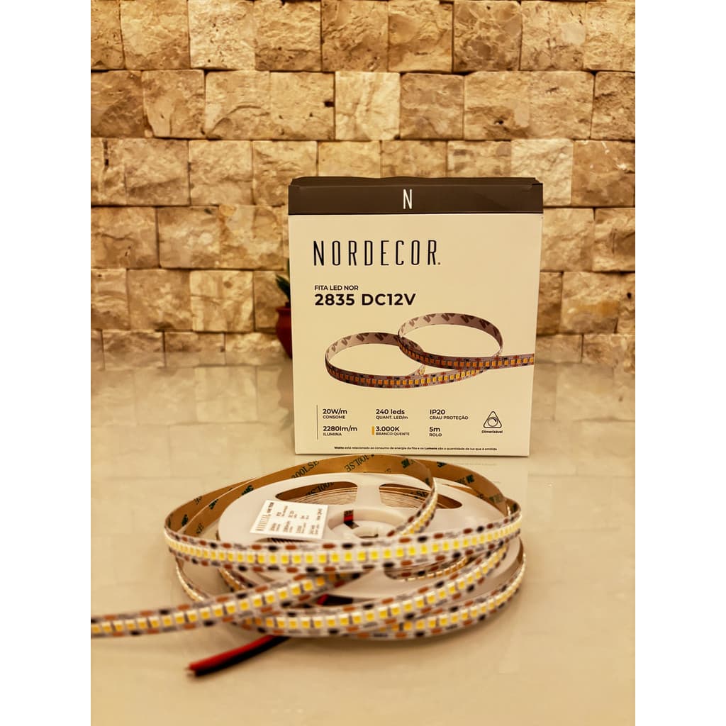 Fita Led Nordecor 20w/metro 2700k / 3000k / 4000k Original