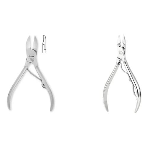 Kit Edel: Alicate De Unha Aço Inox 10cm Prateado + Alicate D Prateado