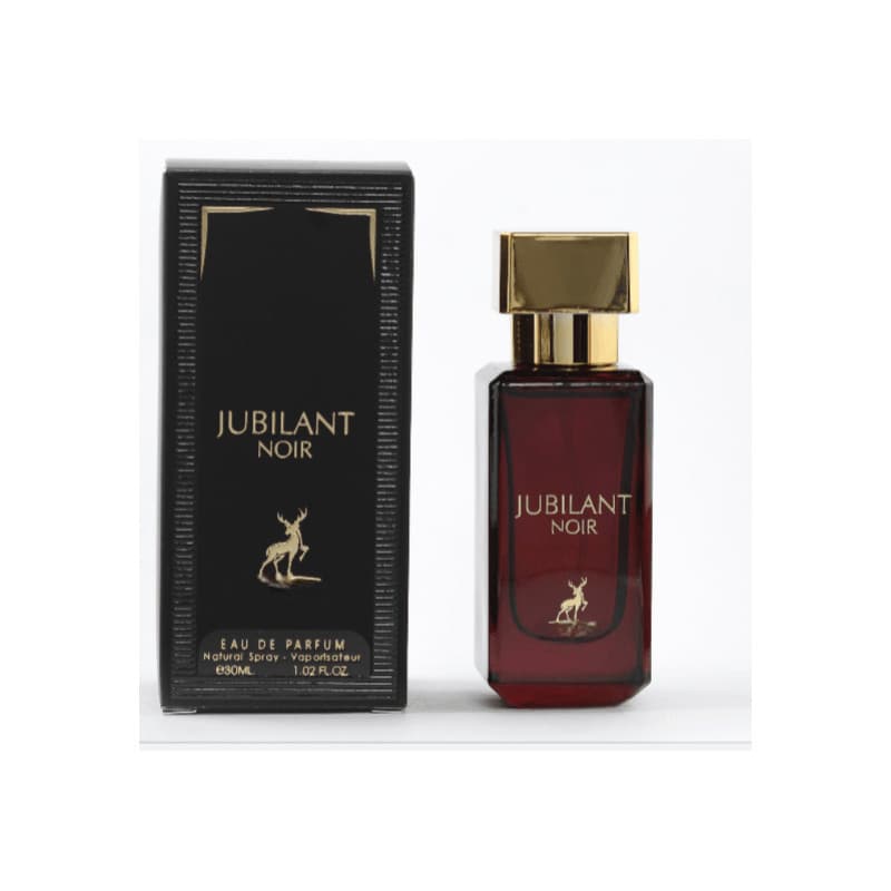 Perfume Miniatura Jubilant Noir  Maison 30 ml fragrância marcante e sofisticada
