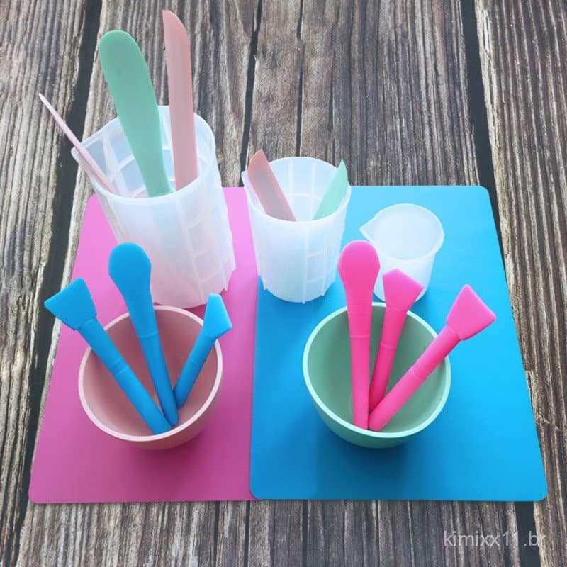 Produtos Yixing: Molde de Silicone para Resina Cristal DIY, Bastão Misturador para Máscara Facial, Ferramenta para Artes