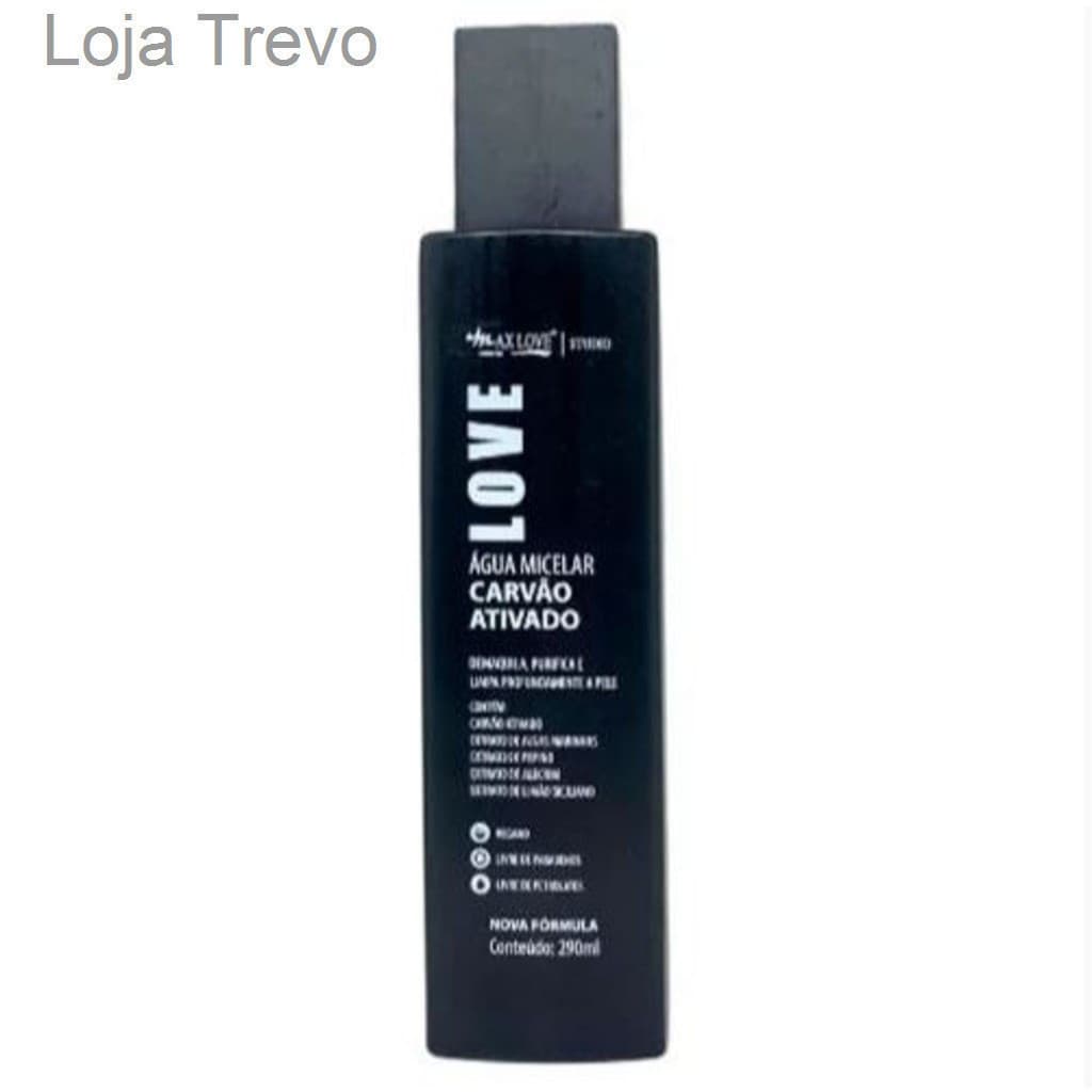 (V)Água Micelar Carvão Ativado Max Love 290mlMU3A