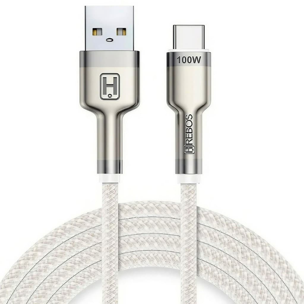 Cabo Usb Carregador Celular Smartphone Usb C Tipo C Turbo Rápido 100w 5a Reforçado Blindado Metal Nylon