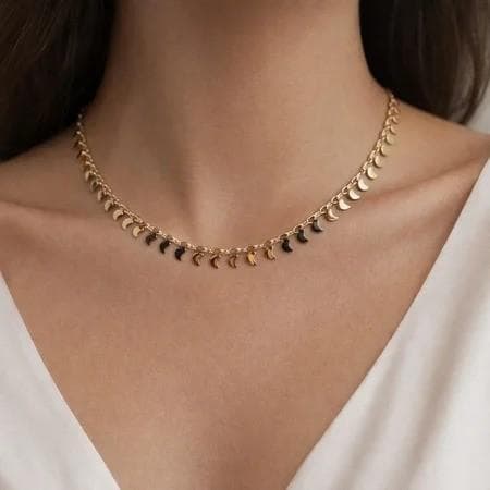 Colar Dourado Luas
