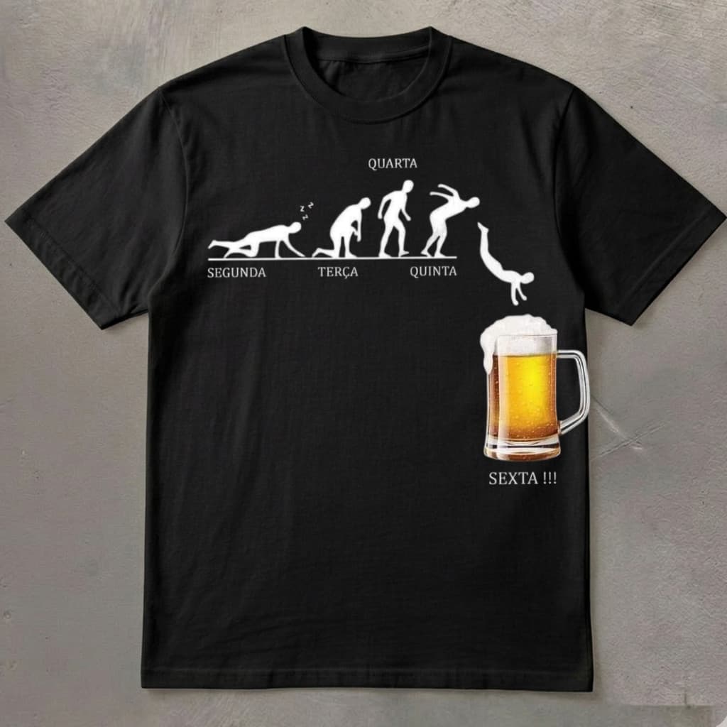 Camiseta Dia De Mergulho Regular  e Plus size