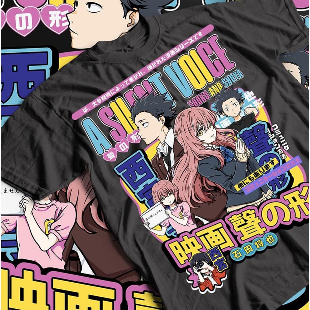 Camiseta Masculina Feminina Estampa A Silent Voice Shoko Nishimiya T-shirt Unissex Streetwear Envio Imediato