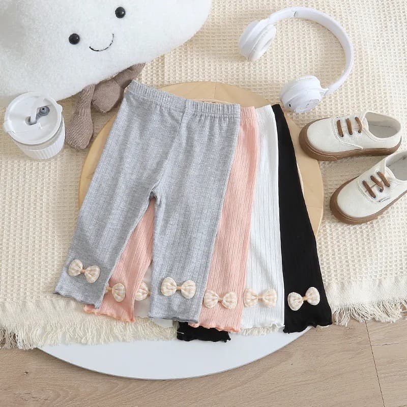 Meninas novo estilo recortado Leggings verão estilo fino verão médio pequenas crianças grande estiramento puro algodão r