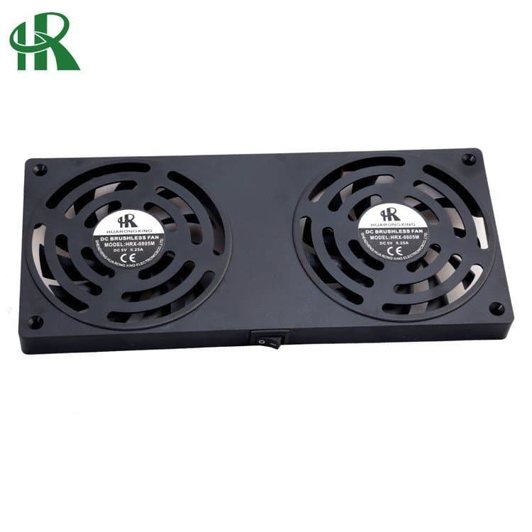 Fabricante fornece radiador de ventoinha dupla 8010 de alta qualidade para mesas de laptop, ventilador de resfriamento D