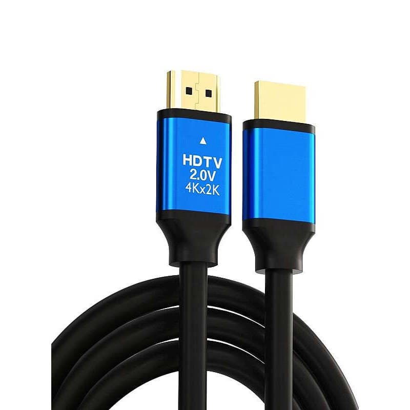 Azul 19 + 1 cabo HDMI liga de alumínio 2K4Khdmi HD cabo versão 2.0 conjunto caixa superior cabo de TV de computador