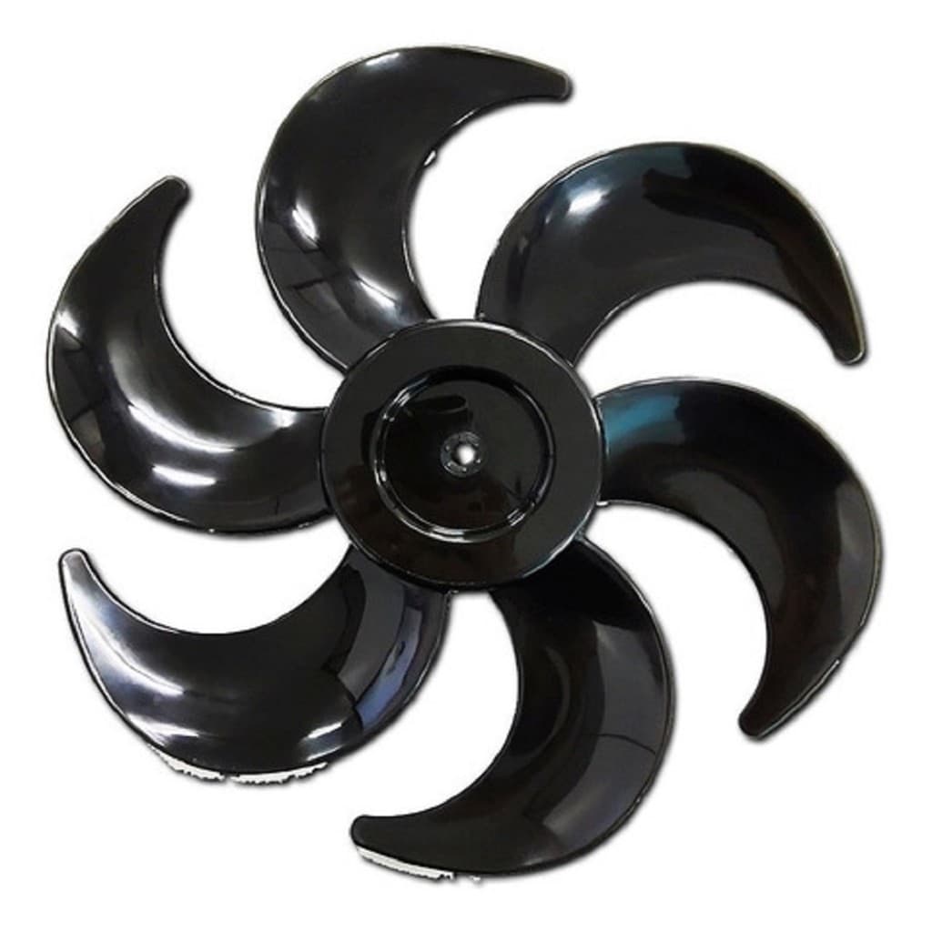 Hélice Ventilador Serve Para Turbo Protect Ventus 30cm 6 Pás Preta