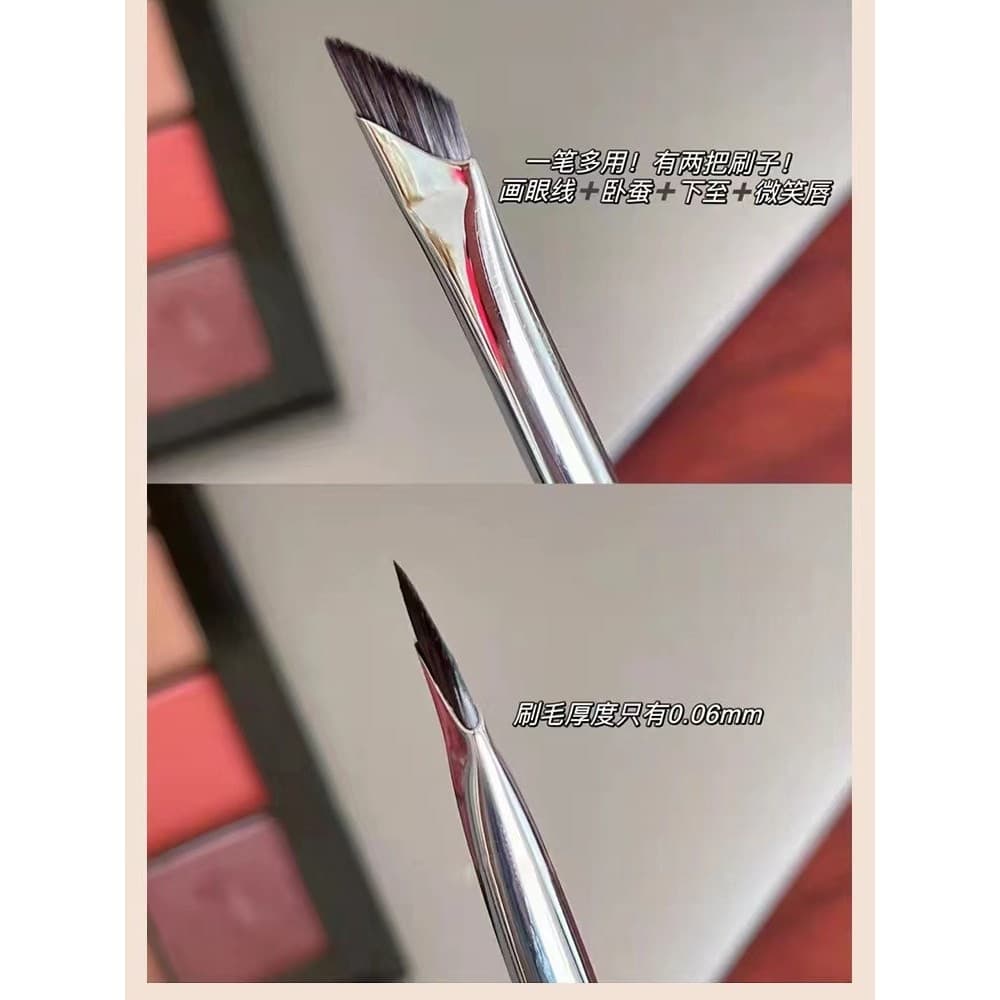 Foice pincel de maquiagem oblíquo pincel de sobrancelha líquido delineador ferramenta de maquiagem macio não-gravata ros