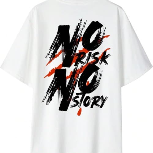 Camiseta No Risk No Story Streetwear Unissex Estampa Alta qualidade Envio Imediato Promoção