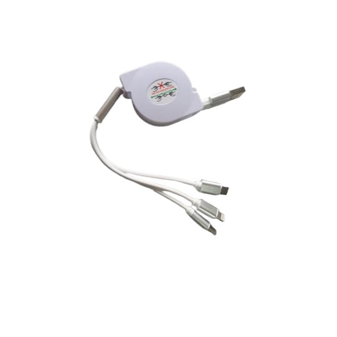 Kit 10 pçs Cabo de Dados 3 em 1 Micro Usb V8/Tipo C/iPhone Carregador retrátil