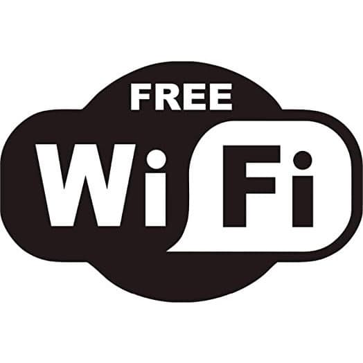 adesivo wifi free preto vazado para carro moto estabelecimento em geral