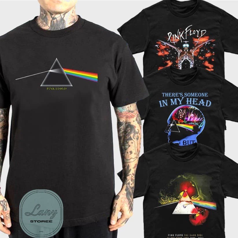 Camiseta Básica Rock Pink Floyd Camisa 100% Algodão Streetwear Temos Plus Size Lançamento - Envio Rápido