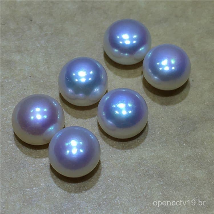 Pérolas de água doce de grau 6A, pérolas em formato de pão, pérolas soltas, polidas como espelho, de alto brilho, sem im