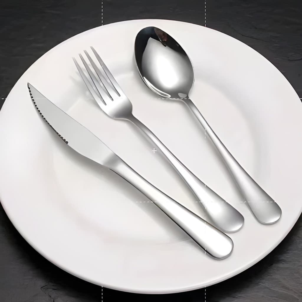 Jogo de Talheres 18 Peças Aço Inox Conjunto de Talheres Prime para Cozinha