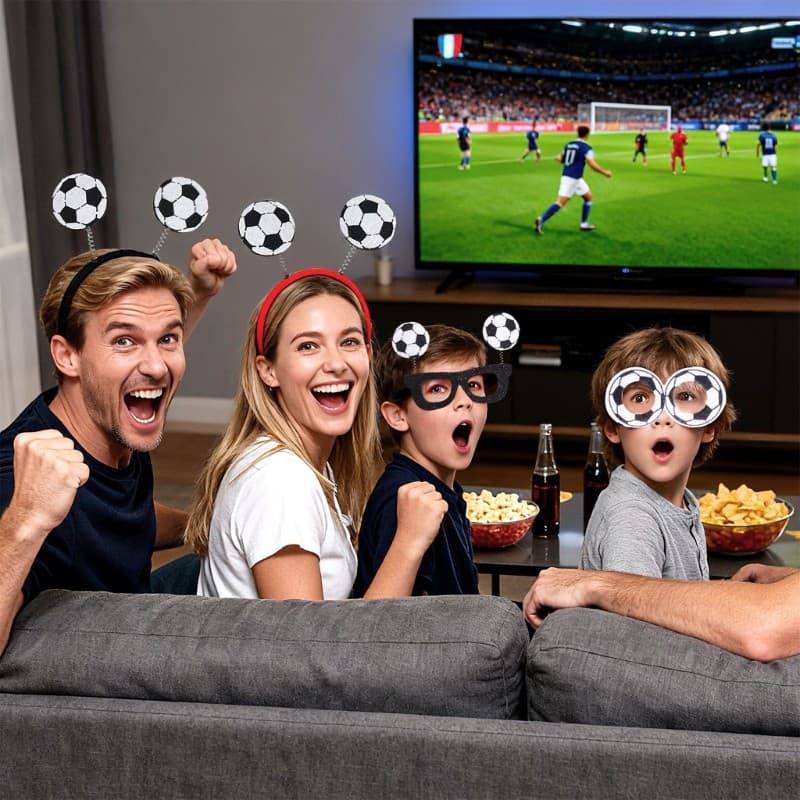 Kelln Futebol Óculos Bandana Ótimo Para Festas Temáticas E Eventos Elástico Acessórios De Cabelo Jóias Mulher