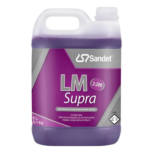Desengraxante Desincrustante Sandet Lm Supra Concentrado 5l Galão