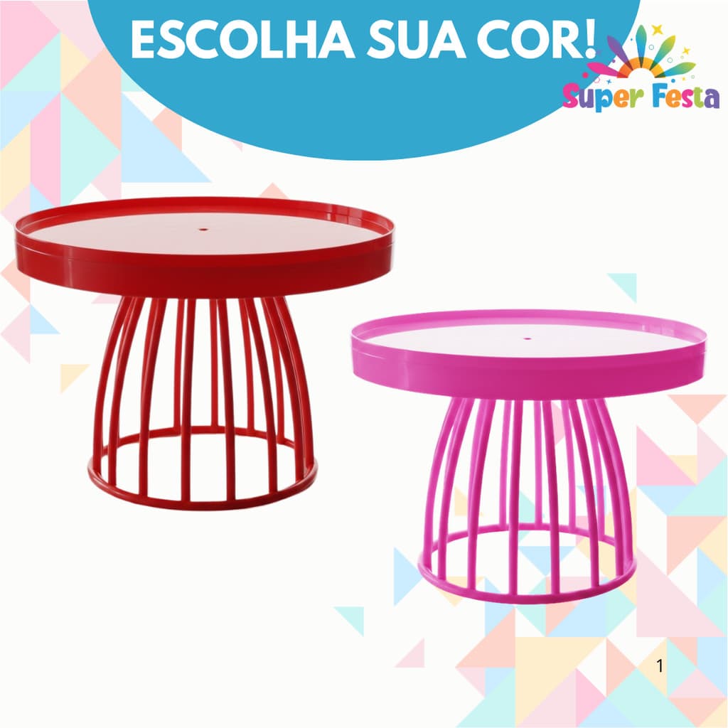 Kit 2 Boleira Baby Sortidas para Festas,Comemorações e Aniversários
