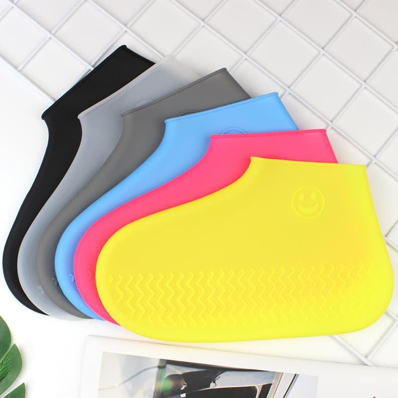 Capa de sapato antiderrapante de Silicone à prova d'água, espessada, resistente ao desgaste, sola de borracha, unissex,