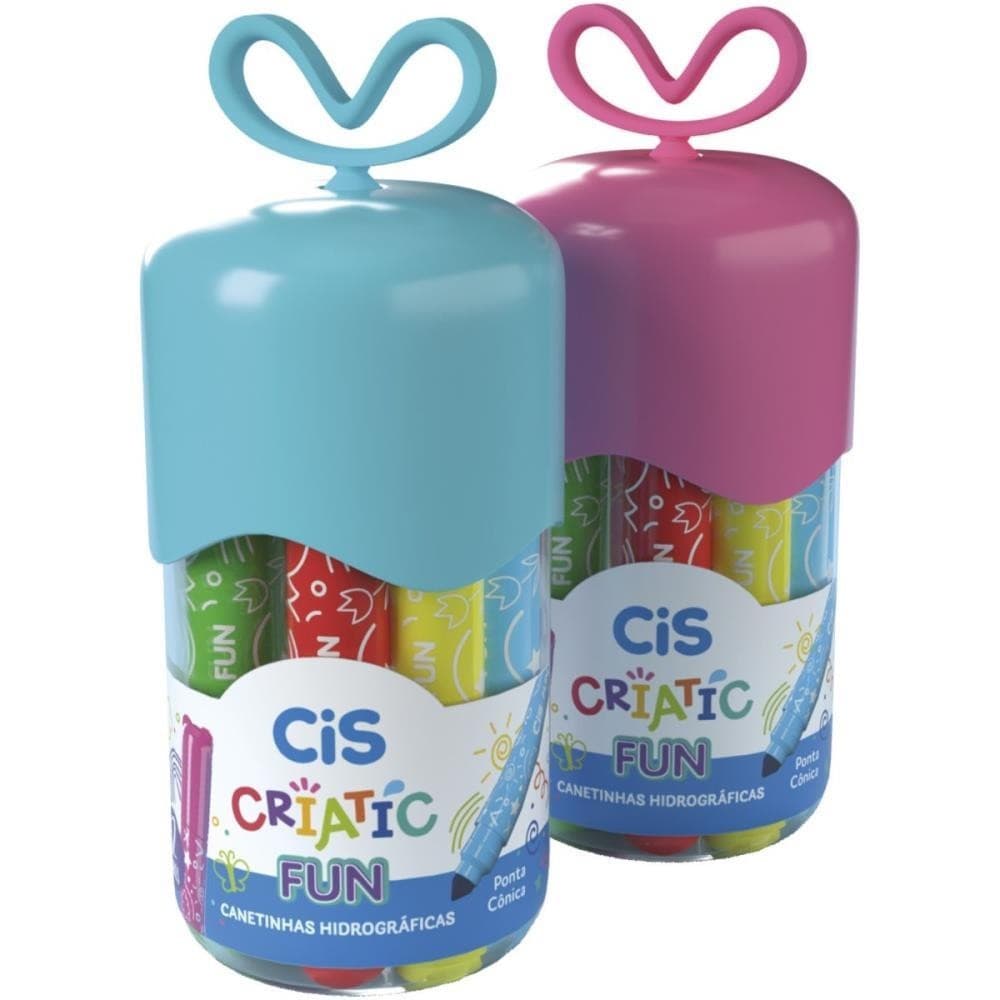 Canetinha Hidrográfica Criatic Big Fun 12 Cores - Cis Sertic