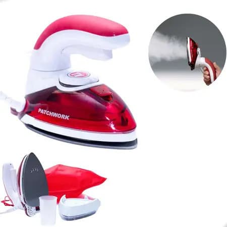 Mini Ferro de passar roupas 2 em 1 - Ferro e Steamer portatil