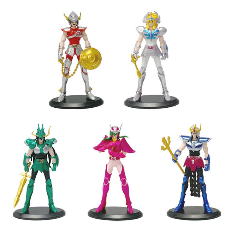 10 figuras de 20cm do Saint Seiya: Ikki, Huangquan, Zilong, Pope Mythos, brinquedos modelo dos Cavaleiros do Zodíaco.