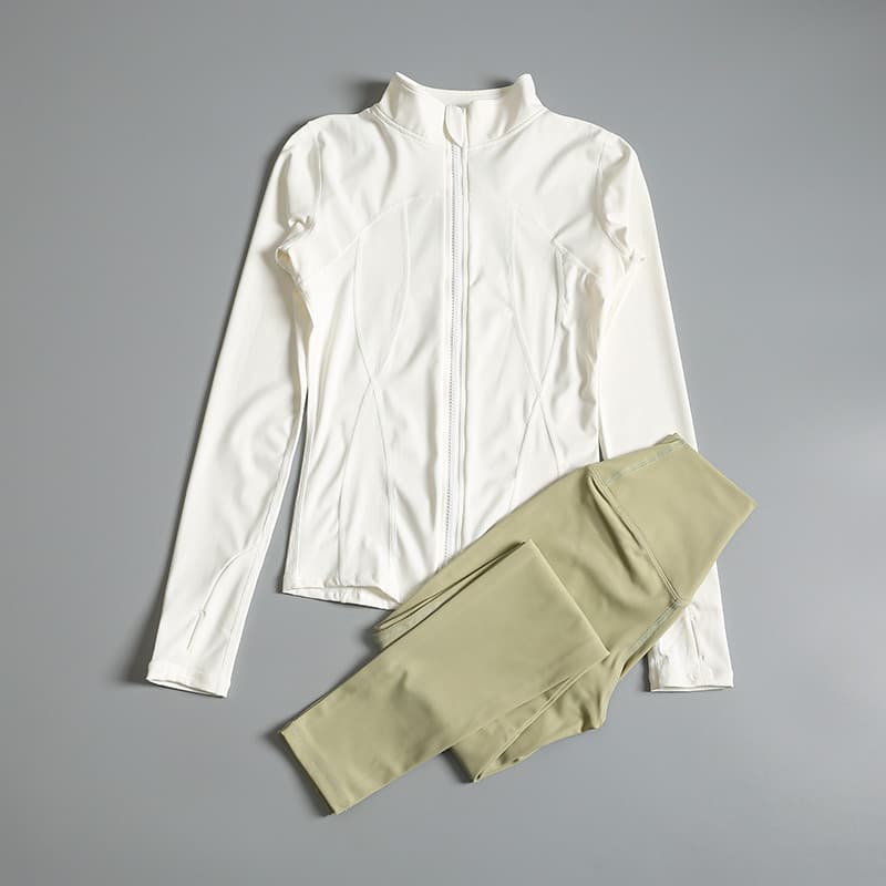 Terno de corrida feminino outono inverno novo estilo ao ar livre manhã correndo roupas influenciador moda ginásio treina