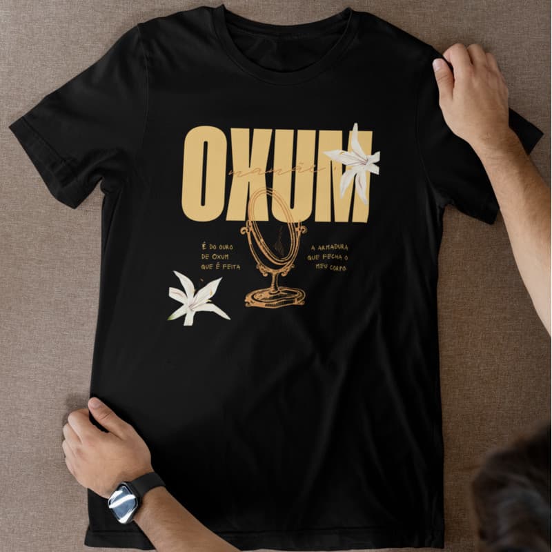 Camiseta Religiosa Umbanda Candomblé  Oxum 100% Algodão Lançamento  Axé Premium Envio Imediato